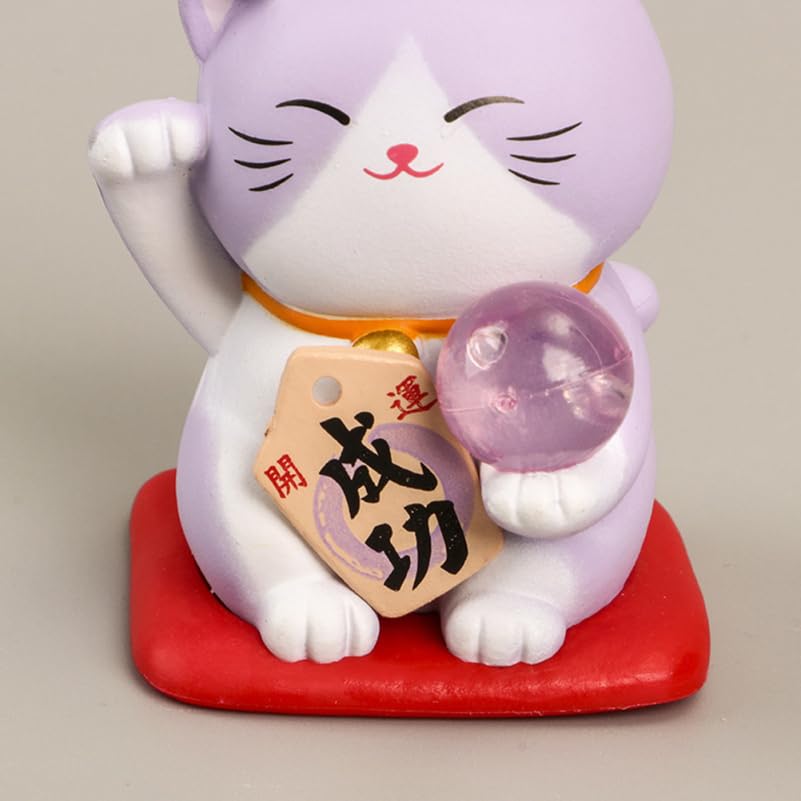 Holibanna Lucky Cat Stylish Interior Decoration for or Office 7-Piece Ornament, Car, Home,