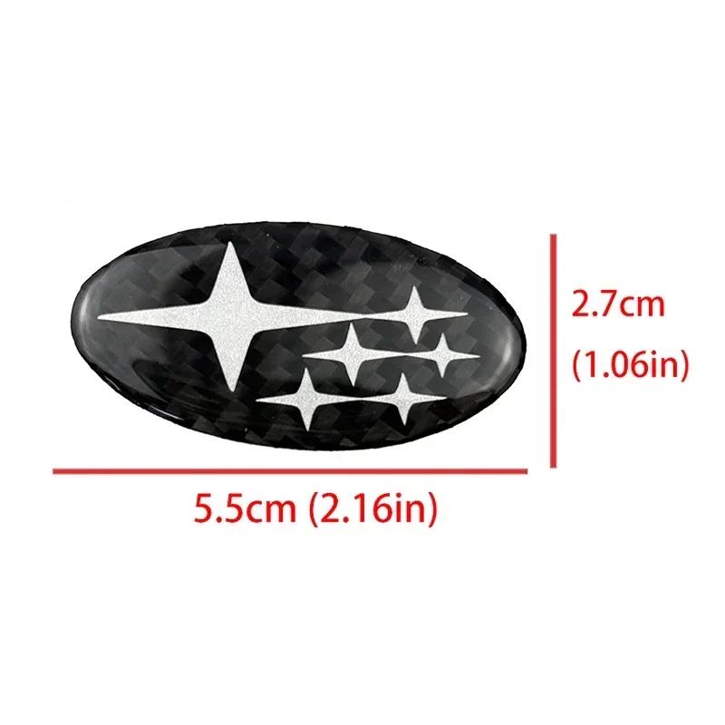 Carbon Fiber Car Steering Wheel Emblem Interior Sticker for Subaru WRC WRX XV STI Forester Outback Legacy Impreza BRZ TRIBECA X7