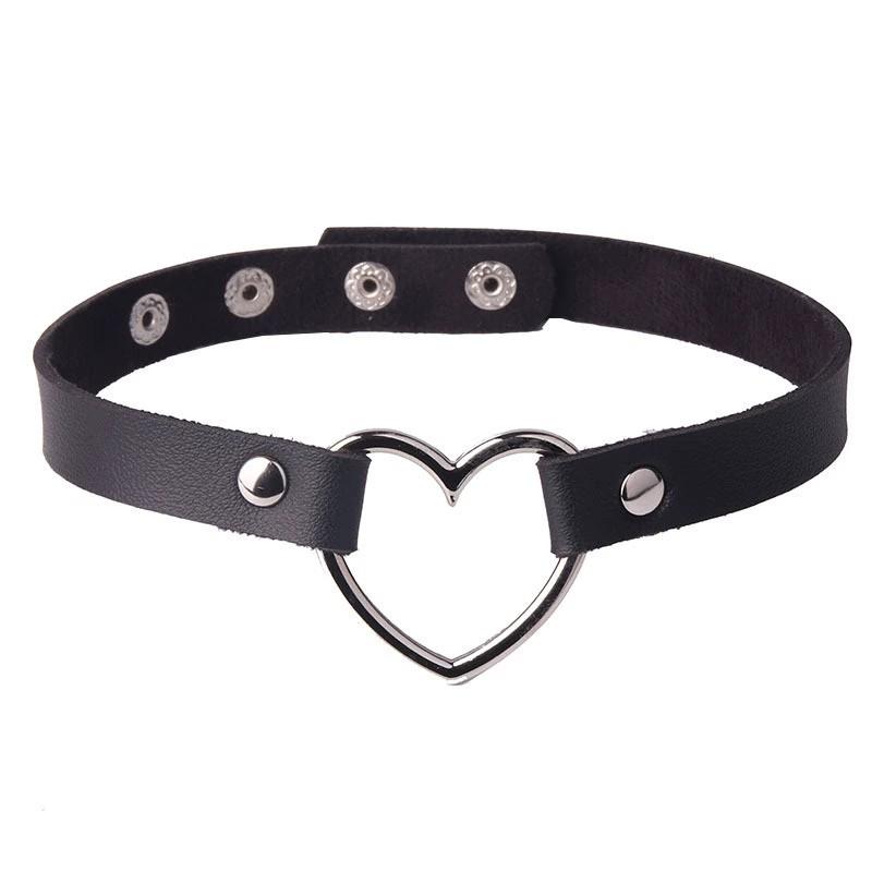 Punk Rivet Leather Choker: Harajuku Gothic Cosplay Necklace