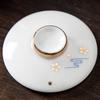 Gold-Inlaid Jade Porcelain Mug - Flower Cloud Crane