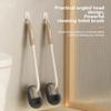 Household Upturned Toilet Brush with No Dead Corners, Toilet Cleaning Brush with Long Handle, Toilet Squatting Pit Cleaning