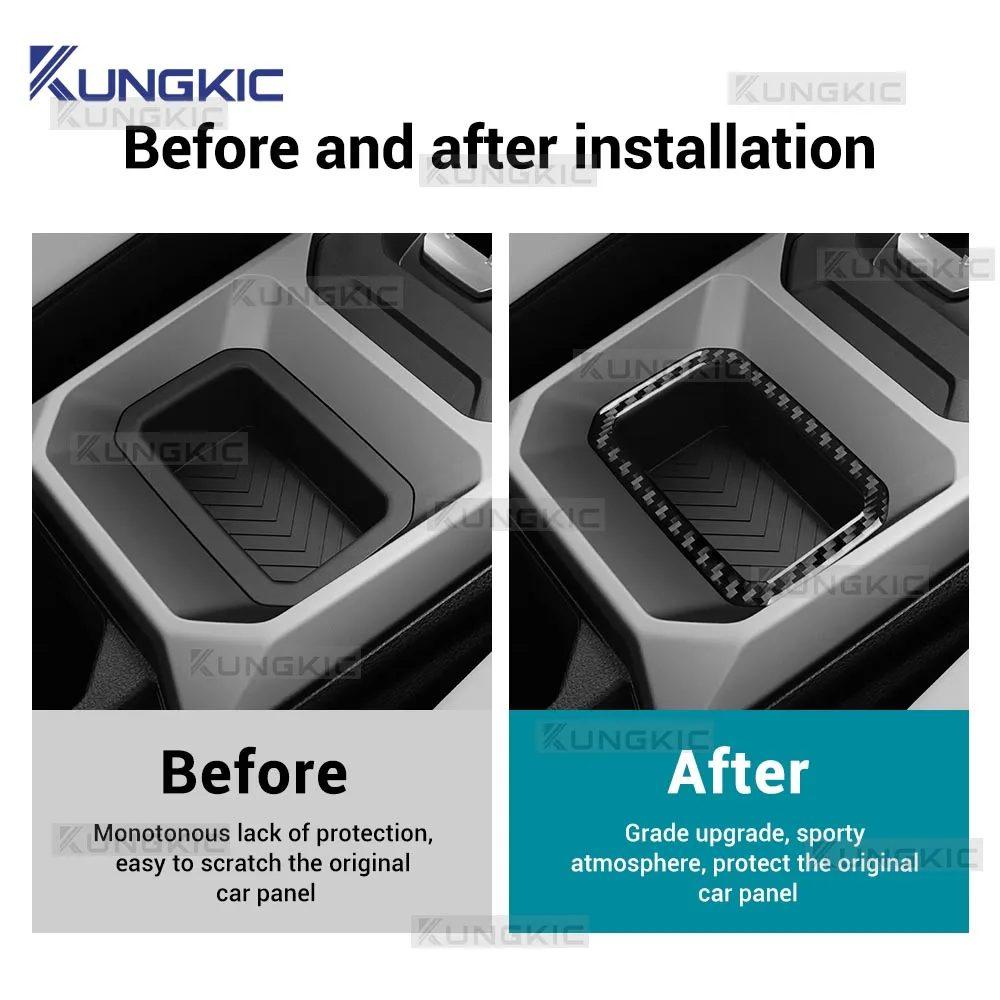 Soft Carbon Fiber Sticker For Dacia Duster 2024 2025 2026 2027 Dacia Bigster 2025 2026 2027 Center Console Storage Box Frame