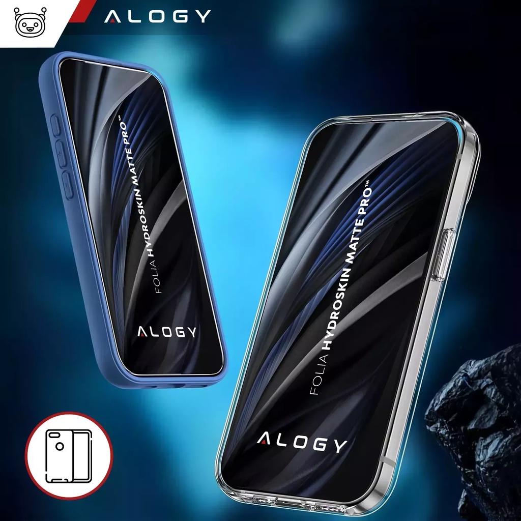 Folia "Matowa" Do Xiaomi  Redmi Note 13 Pro+ 5G Hydrożelowa Alogy Hydroskin Matte Pro™ Na Ekran Do Etui "Bez Odcisku Palców"