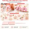 Precision Bead Making Machine 4Pcs Clay Gel Ball Roller Maker Tool, 2mm 3mm 4mm 5mm Roller, Polymer Shaping Molds for DIY Earring, Flower Jewelry Nail