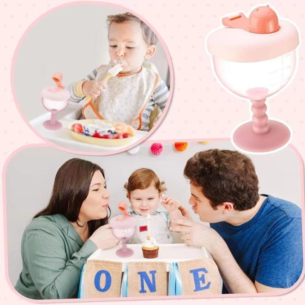 Leak-proof Learning Drinking Cup Plastic Goblet Cup Cute High-heel Cup For Toddlers