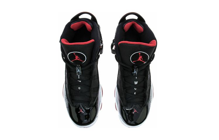 Jordan 6 Rings Black Varsity Red GS 323419-062