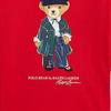 Polo Ralph Lauren T-shirt Imprimé Logo Ours en Peluche Manches Longues Hauts Enfant Rouge 313952134-002