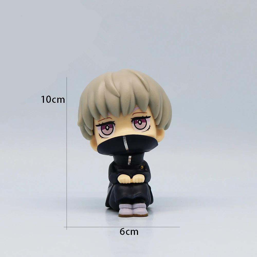 Anime Kawaii PVC Collection Dolls Fushiguro Look Up Ryomen Sukuna Toy Gojo Jujutsu Kaisen Mini  Geto Suguru Sitting Figure