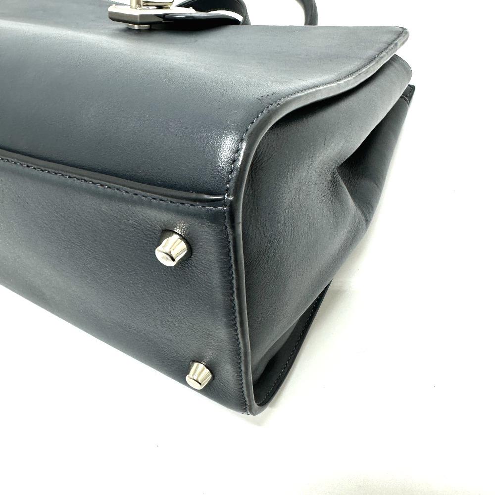 MARC JACOBS Turn lock 2WAY top handle west end small top Tote Bag Leather gray