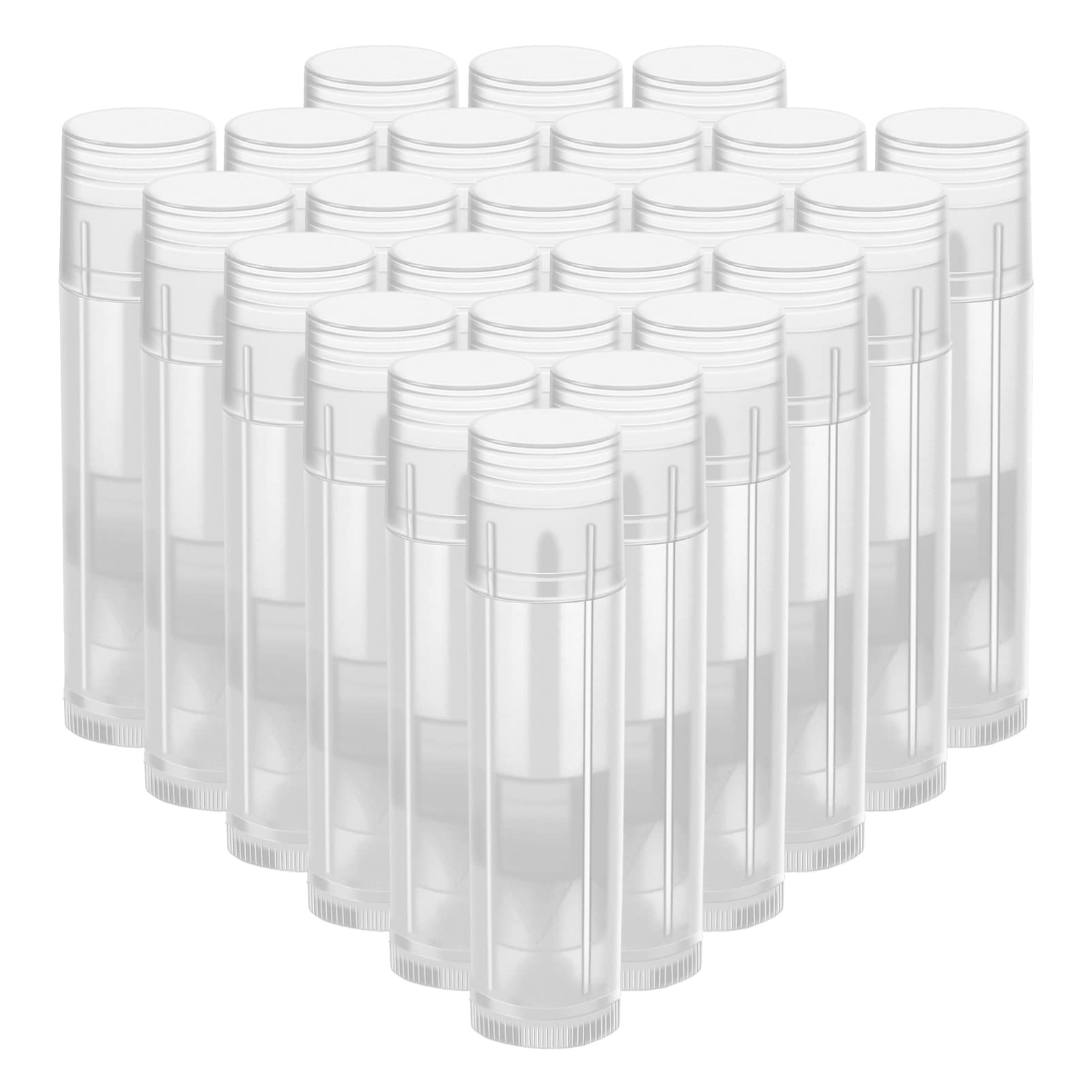 

Frcolor Lip Balm Tubes, 5g Lip Balm Case, Rotating Lip Balm Tubes, Handmade Refillable Empty Containers (Pack of 25)