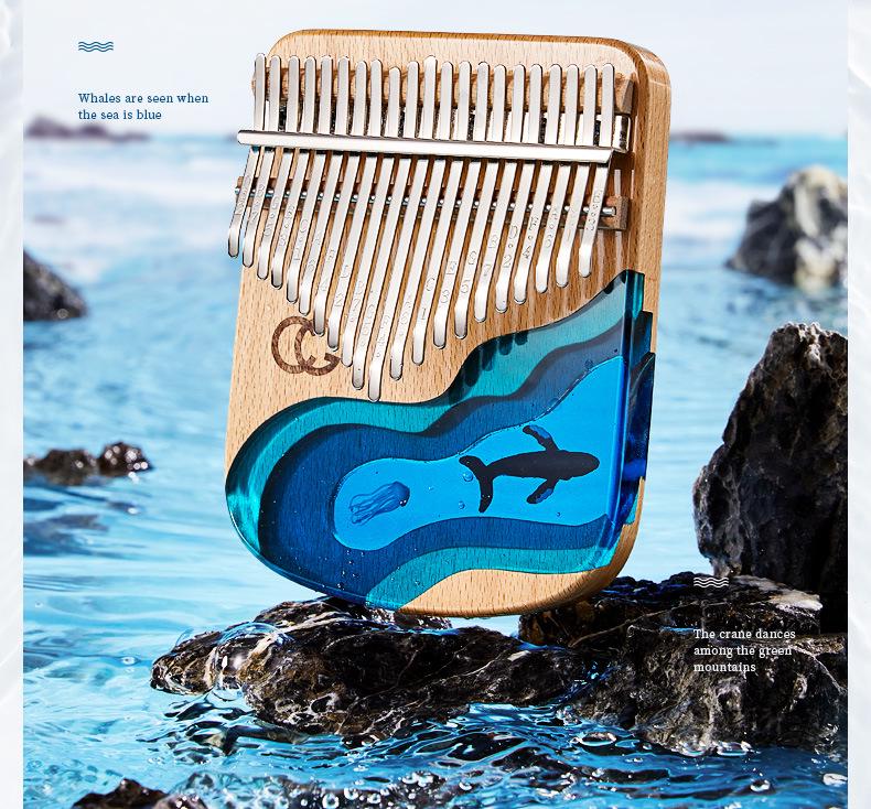 CEGA 17-Key Resin Kalimba Thumb Piano - Small Musical Instrument for Kids