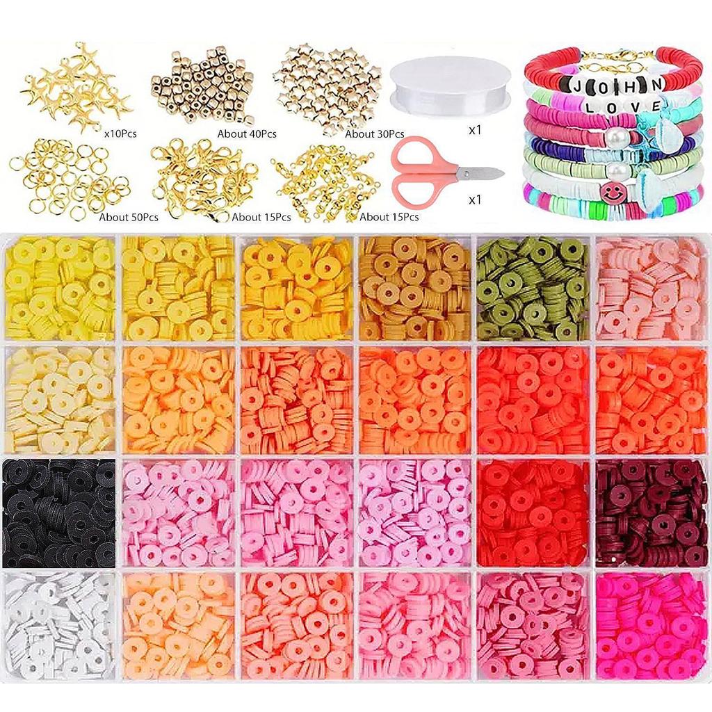 DIY Jewelry Bead Bracelet Kit: Educational Toy Set for Kids with Handmade Gift Box