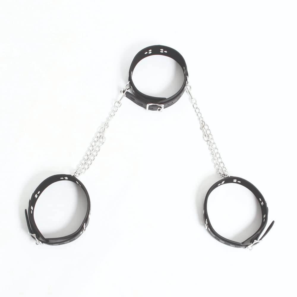 SM VIP Neck and Thigh Restraint Leg Opening Belt M-shaped (058)
