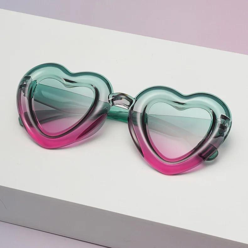 New Kids Heart Sunglasses Candy Color Balloon Pattern UV Protection Boys Girls Infant Outdoor Eyewear