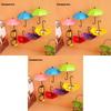 Plastic Creative Umbrella Hook Set With Strong Adhesive No Trace Wall Mount For Kitchen Bathroom Decor