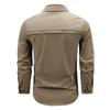 Frühlings Schnelltrocknendes Langarmshirt mit Elastischer Nylon-Reißverschlusstasche und Atmungsaktives Taktisches Shirt