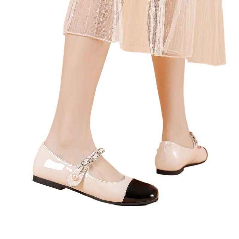 Maryfur Women's Shoes Fragrance New Pump Low-heeled Flat Shoes In Spring 2025 French Mary Jane Shoes