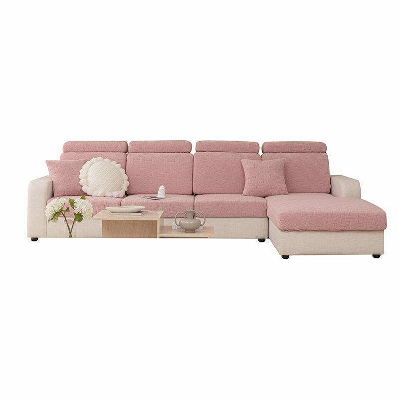 Stretch Pinstripe Suede Sofa Cover Non-Slip Simple Modern Sofa Cover All-Inclusive Universal Cover