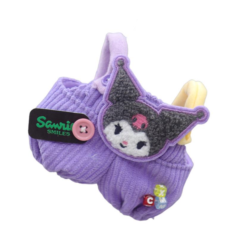 Adorable Japanese Sanrio Kuromi Cinnamoroll Melody Plush Doll Outfits For 6-inch Dolls