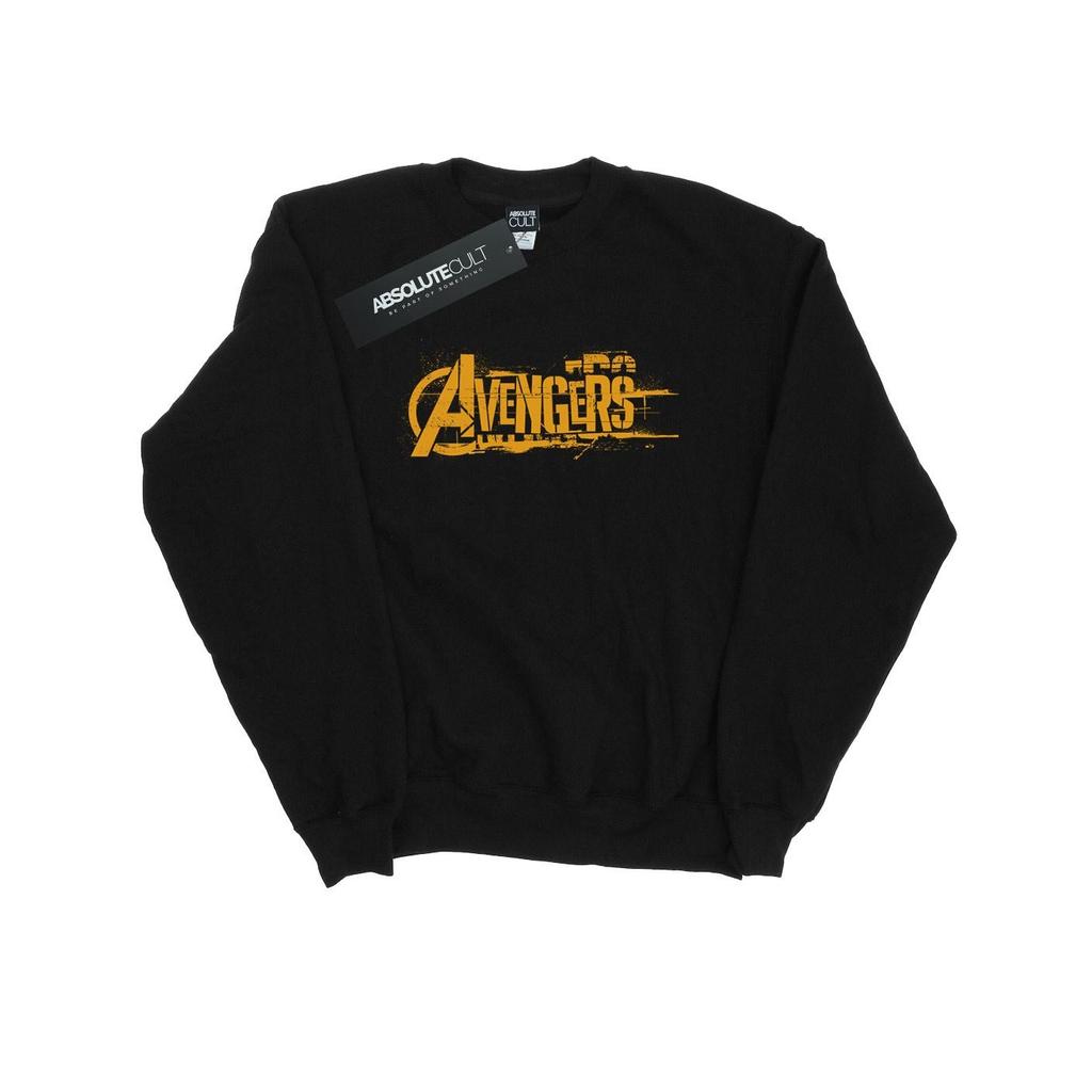Marvel Mens Avengers Infinity War Orange Logo Sweatshirt