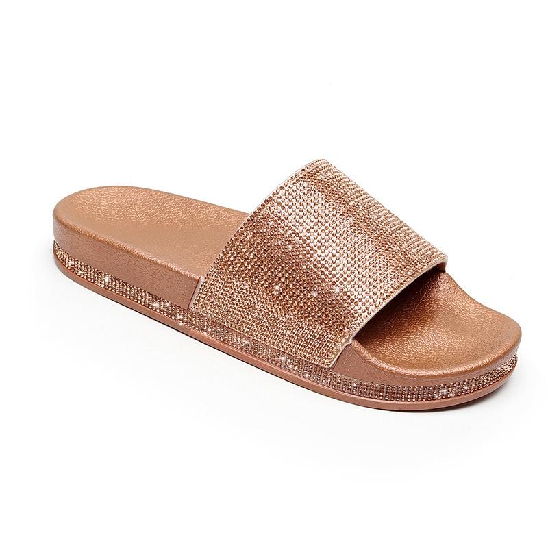 Design Slip On Ciabatte Sandali Scintillanti con Diamanti Taglia Scarpe Essex**