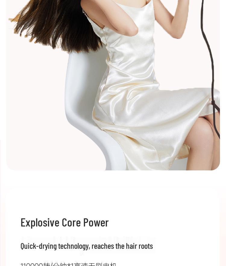 Huaqiangbei High-Power Silent Ion Hair Dryer - Premium Home Use
