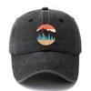 Mountain Sunset Printed Baseball Hat for Men and Women Suitable for Camping, Hiking, Leisure Sun Hat