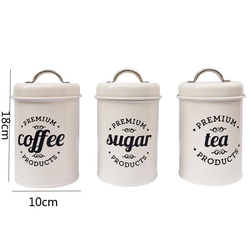 In-Stock Minimalist Metal Tea Caddy with Bamboo Lid for Snacks, Coffee, and Candy Storage
