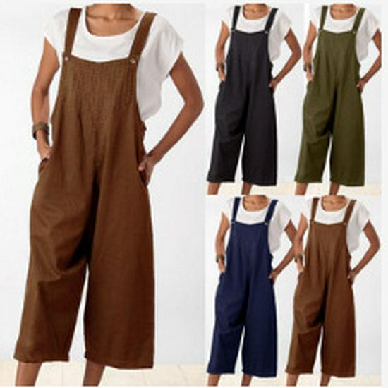 Elastic Waist Cotton Linen Loose Casual Pants for Women - Spring/Summer Collection
