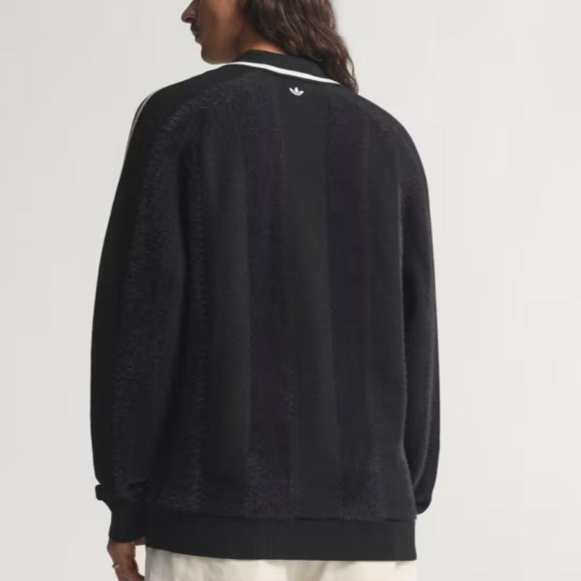 adidas Originals Premium Knitted Polo Sweater Men Black JX3835