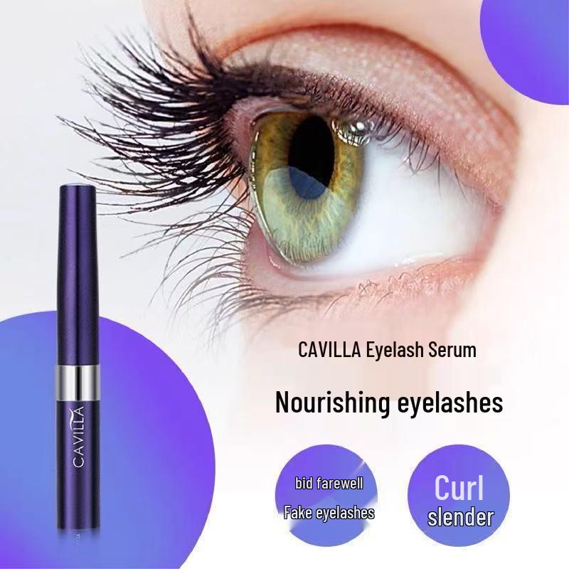 Cavilla Eyelash & Eyebrow Growth Serum - Thickening, Curling, Waterproof, Smudge-proof, 3ml