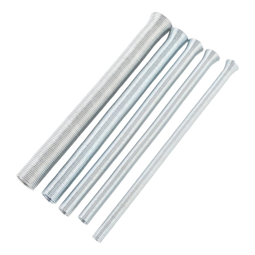 210mm Spring Tubing Benders Kit 1 4 5 16 3 8 1 2 and 5 8 Inch Metal Tube Bender Set for Copper Brass Aluminum and Thin