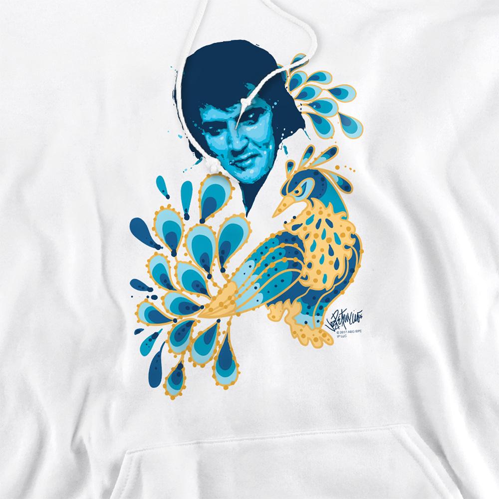Elvis Presley Unisex Adult Peacock Hoodie