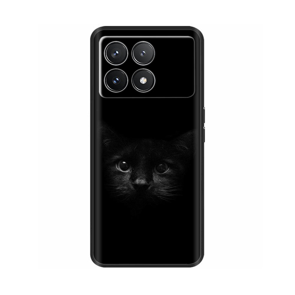 For Xiaomi Poco F6 Pro Case Cover For Xiaomi Poco F6 Pro 5G Phone Cover Cool Sweet Soft Smooth Liquid Silicone Fundas Shells