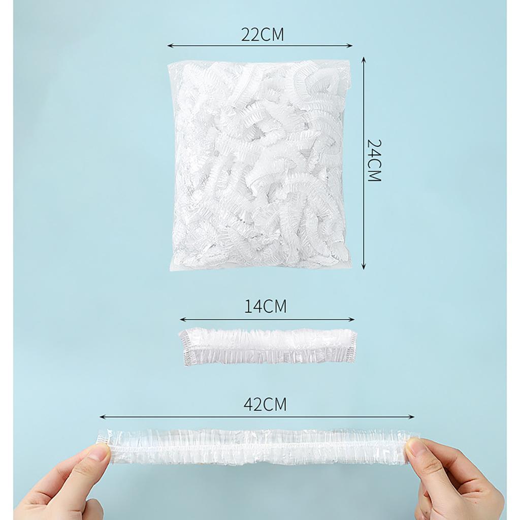 Universal Fresh Storage Bags, Stretch Plastic Food Covers For Meal (200 Pc)