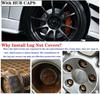 16+4 ks Krytky nábojů kol pro Volkswagen Polo Vnější ochranné příslušenství Šrouby pneumatik Krytky matic kol