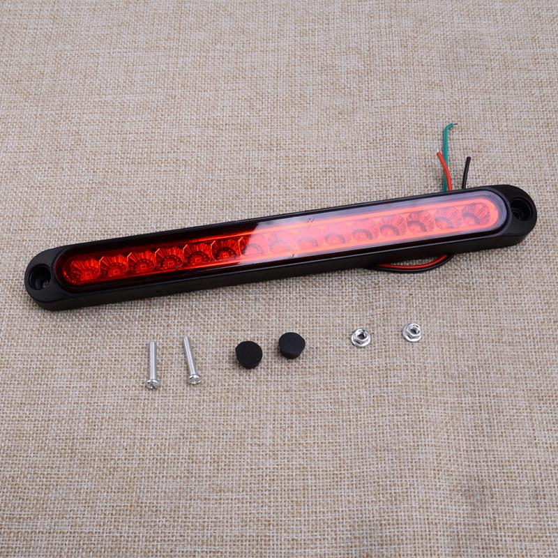 10" Universal Rear Tail 3rd Brake Stop Light Bar Marker Lamp for Truck Trailer RV Car Caravan Boat