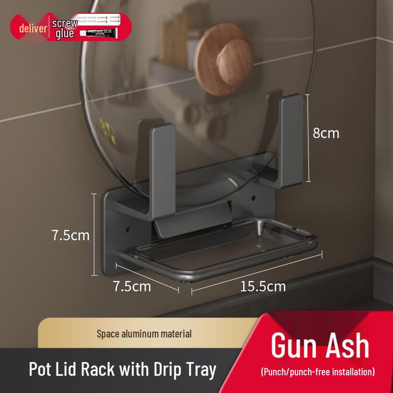 Wall-Mounted Multifunctional Kitchen Spice and Knife Organizer