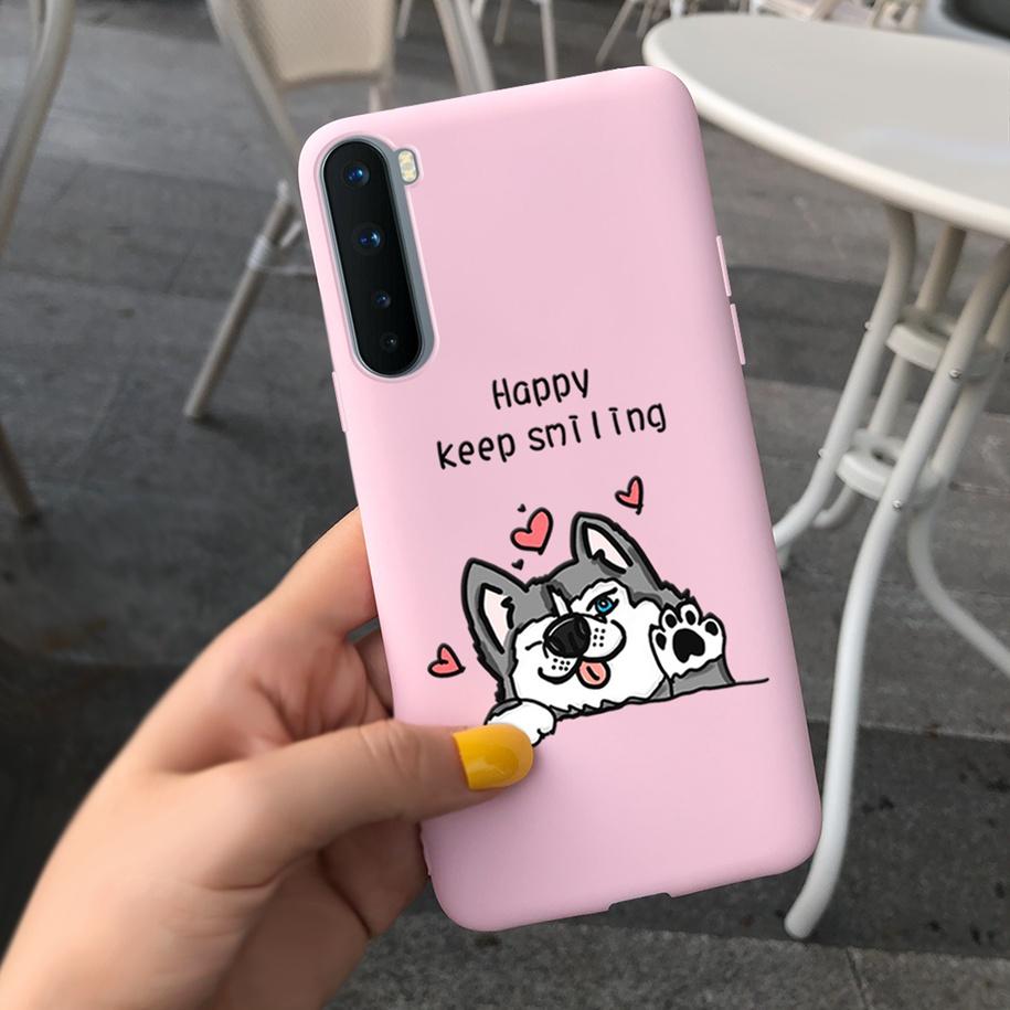 For Phone Case OnePlus Nord Cover Soft Silicone Leopard Flower Butterfly Painted Candy TPU Case For One Plus Nord 1 + Nord Coque