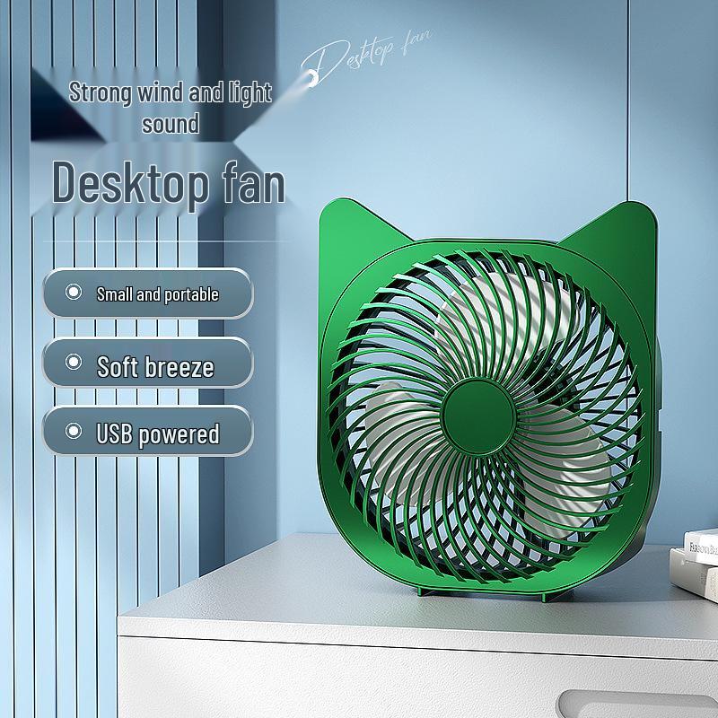 Five-Hole Mini Spray Fan: Portable, Folding, Clip-On, USB Chargeable Air Circulator with Light