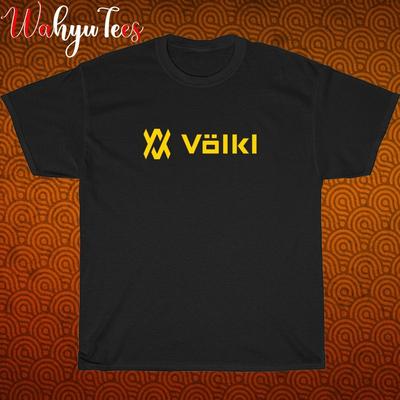 Nowy! Logo Volkl Czarny Szary Granatowy Rozmiar S-5XL Koszulka Unisex