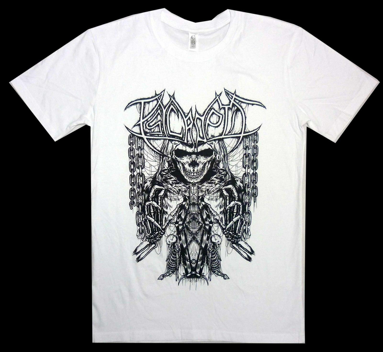 Psycroptic Череп в гробу Белая футболка S-XXL Официальная футболка Футболка Death Metal XXXL
