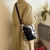 Large-capacity Relaxed Fabric Cat Shoulder Crossbody Bag with Design Appeal