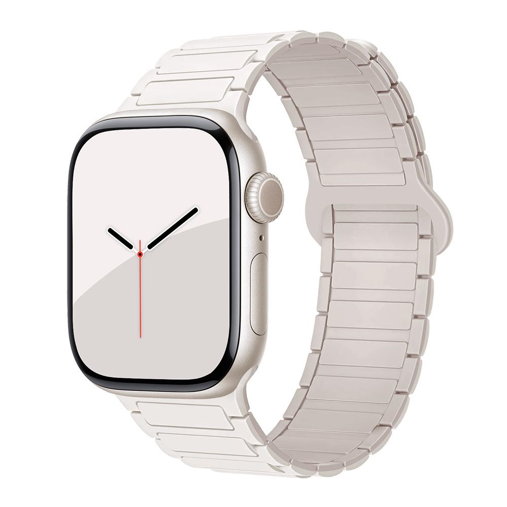 For Apple Watch Straps: 1-11 Generations / Ultra3 / SE3 Second Generation - Three-bead Silicone Magnetic Adhesive Straps
