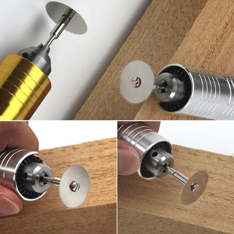 Cutting Discs Rotary Tools Cutting Wheel for Dremel Tools Accessories 5pcs 16-32mm Dremel Discs with 1pcs Mandrels