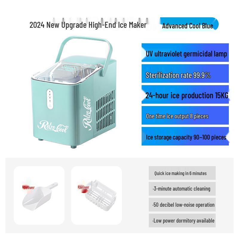 

Машина J8 2025: Компактный льдогенератор для одного человека для дома и общежития, мини-модель G3. Manual Water Filling