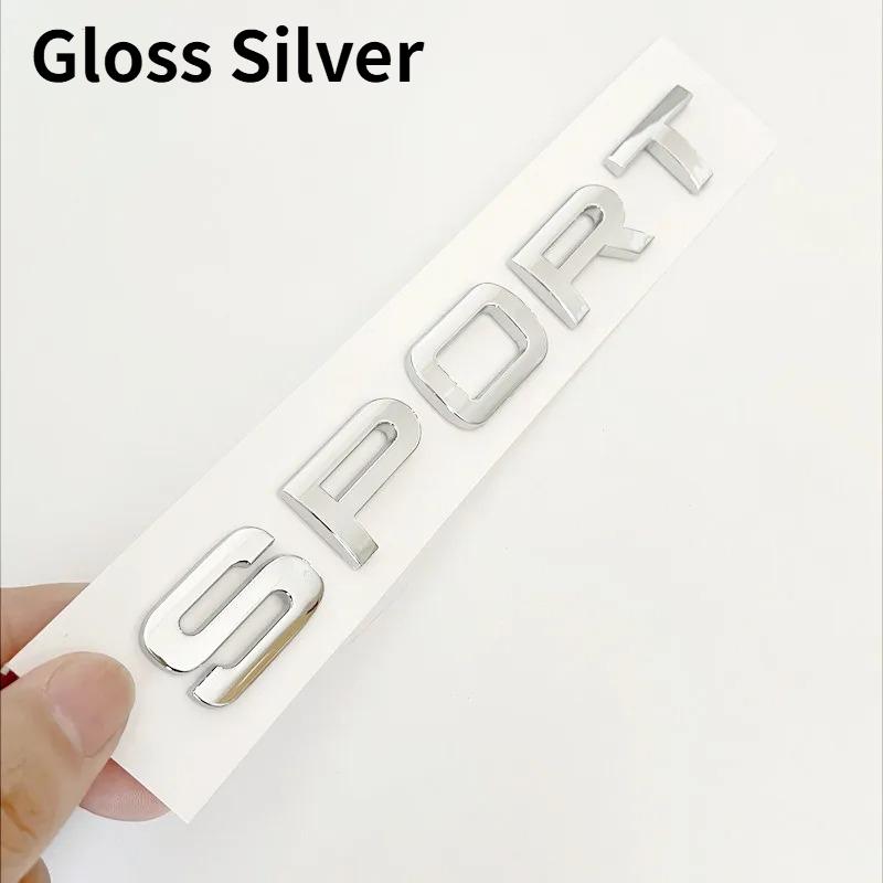 1Pc 3D ABS SPORT Letters Emblem Car Rear Trunk Badge For Discovery Evoque Range Rover L494 L320 Sport Sticker Accessories