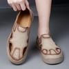 Heren Sandalen Zomer Comfortabel Man Casual Schoenen Mode Slippers Handgemaakt Ademend Lopen Rijden Voetbovenkleding