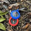 1/5 Pezzi Bussola Bushcraft con Moschettone Bussola per la Vita Bussola Tascabile in Silicone da Campeggio per Attività all'Aperto