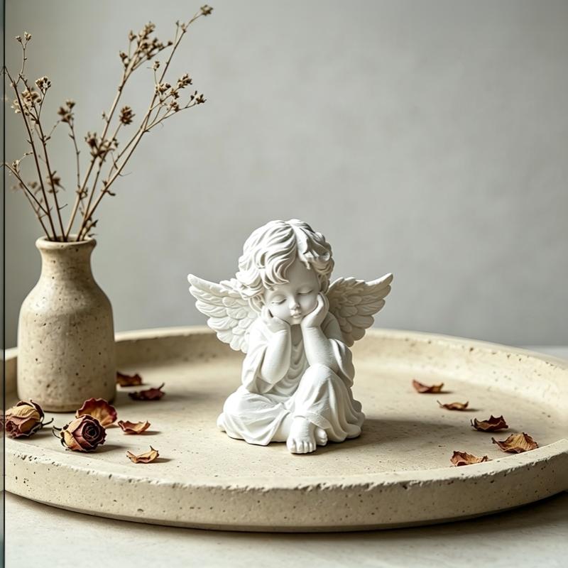 3D Printed Little Angel Statue Ornament Perfect For Home Bedroom Desktop Decoration Gfts
